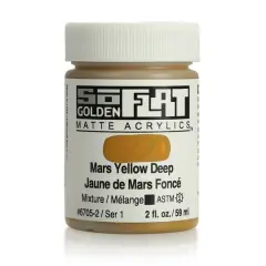 Golden&reg; 2oz. SoFlat Matte Acrylic Paint Mars Yellow Deep