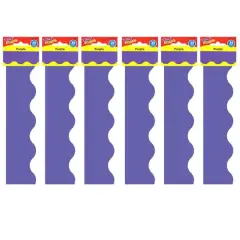Trend Enterprises&reg; Terrific Trimmers&reg; Classic Borders, 234ft. Purple
