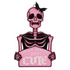 14" Dead Inside But Cute Skeleton Wall Sign by Ashland&reg;