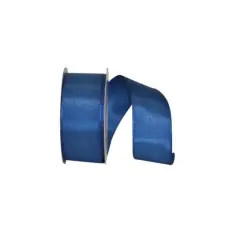 Reliant 1.5" x 25yd. Rhapsody Taffeta Wired Ribbon Light Navy Blue
