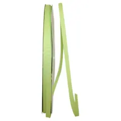 JAM Paper 1/4" Grosgrain Texture Ribbon Lime Juice