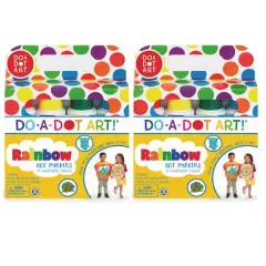 Do-A-Dot Art&reg; Washable Rainbow Dot Markers, 2 Packs of 4