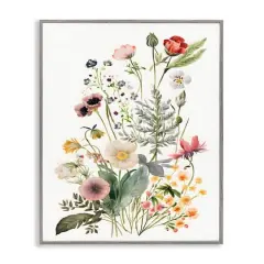 Stupell Industries Subtle Spring Blossoms Framed Giclee Art Gray