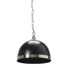 Hello Honey&reg; 5.9ft. Metal Ceiling Light Black and Antique Nickel