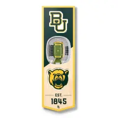 NCAA 6" x 19" StadiumView 3D Banner Baylor Bears