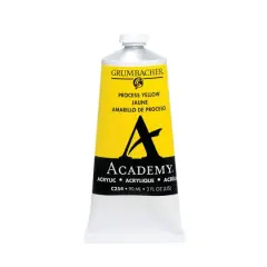 Grumbacher&reg; Academy&reg; Acrylic Paint, 3oz. C254 Process Yellow