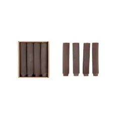 Hello Honey&reg; Unscented Pleated Taper Candles in Box, 12ct. Leather