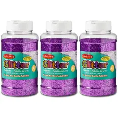 Charles Leonard Creative Arts&trade; 16oz. Glitter, 3ct. Purple