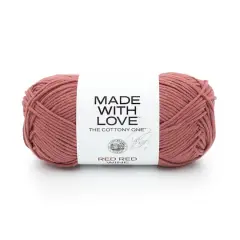 Lion Brand&reg; Tom Daley Made with Love&trade; The Cottony One&trade; Yarn Red Red Wine