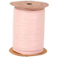JAM Paper 1/4" Raffia Ribbon Pink
