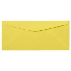 JAM Paper #9 Business Envelopes, 50ct. Ultra Lemon