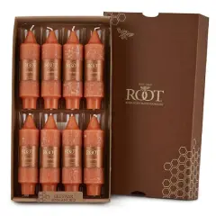 Root Candles 5" Unscented Timberline&trade; Collenette Taper Candles, 8ct. Rust