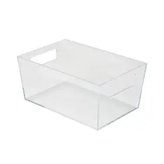 Simplify 11.5" Medium Clear Storage Bin 