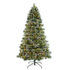 7ft. Pre-Lit Springfield Fir Artificial Christmas Tree, Clear LED Lights