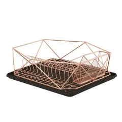 Kitchen Details 18.5" Geode Dish Rack Copper