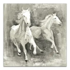 Running Horses 20" x 20" Canvas Wall Art
