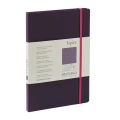 Fabriano&reg; Ispira Dotted A5 Hard-Cover Notebook Purple