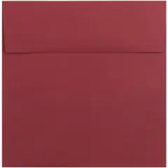 JAM Paper 8.5" x 8.5" Square Premium Invitation Envelopes, 25ct. Dark Red