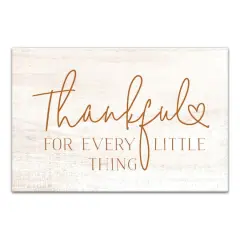 Thankful for Every Little Thing 18" x 12' Canvas Wall Art
