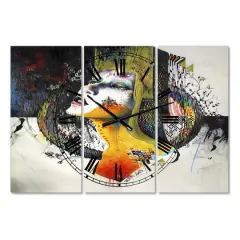 Designart 'Between Hope And Despair Large Modern Multipanel Wall Clock