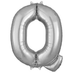 32" Silver Letter Foil Balloon Q