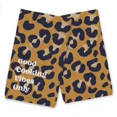 Good Cooking Vibes Only Leopard Tea Towel Set Gold