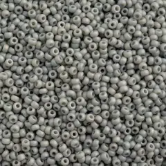 Miyuki&reg; 11/0 Glass Seed Beads, 22g Frosted Glazed Rainbow Grey Matte AB
