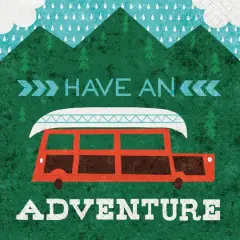 JAM Paper Have An Adventure Cocktail Napkins, 40ct.