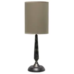 Simple Designs 23" Traditional Candlestick Table Lamp Oil Rubbed Bronze