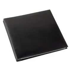 Black Mega Faux Leather Scrapbookby Recollections&reg;