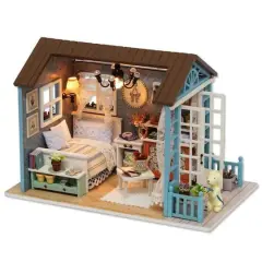 Wizardi Miniature Roombox Summer Terrace Dollhouse Kit
