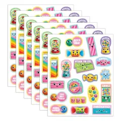 Teacher Created Resources&reg; Bubble Gum Smelly Stickers, 6 Packs of 120