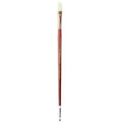 Connoisseur&reg; Hog Bristle Long Handle Filbert Brush