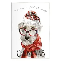 Stupell Industries Have a Fetching Christmas Dog Wall Plaque Art