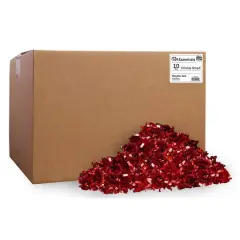 PA Essentials Crinkle Shred Box, 10lb. Metallic Red