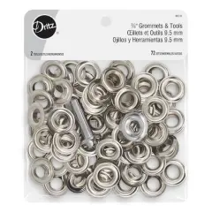 Dritz&reg; Silver 3∕8" Grommets & Tools, 72 Sets