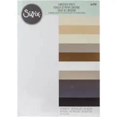 Sizzix&reg; Textured Neutral 8.25" x 11.75" Cardstock, 60 Sheets