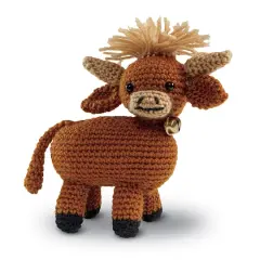 Intermediate Highland Cow Amigurumi Crochet Kit by Loops & Threads&reg;
