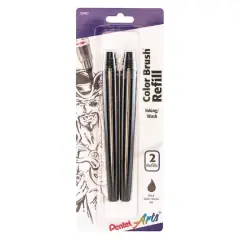 Pentel Arts&reg; Color Brush&trade; Black Refill Ink Cartridges, 2ct.