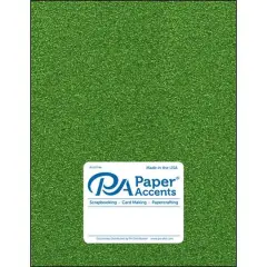 PA Paper&trade; Accents Glitter 8.5" x 11" Cardstock, 15 Sheets Kiwi Green