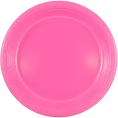 JAM Paper 9" Plastic Party Plates, 20ct. Fuchsia Pink