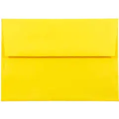 JAM Paper A8 Colored Invitation Envelopes, 50ct. Yellow