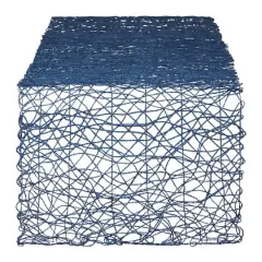 DII&reg; 72" Woven Paper Table Runner French Blue