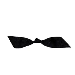 JAM Paper 7/8" Grosgrain Twist Tie Flair Bows, 100ct. Black