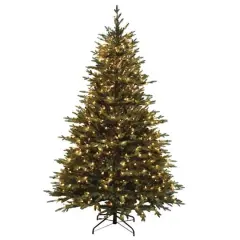7.5ft. Pre-Lit Balsam Artificial Christmas Tree, Clear Lights
