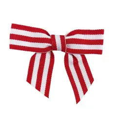JAM Paper 7/8" Grosgrain Stripes Twist Tie Bows, 100ct.