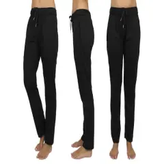 Galaxy by Harvic Women's Loose Fit Classic Lounge Pants Black