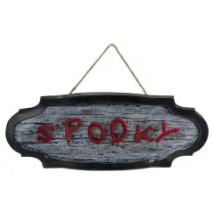 20.5" Red & Gray Animated Spooky Halloween Sign