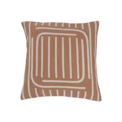 Hello Honey&reg; Putty & Cream Lines Woven Cotton Reversible Pillow