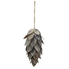 Hello Honey&reg; 10.25" Natural Birch Bark Pinecone Ornament